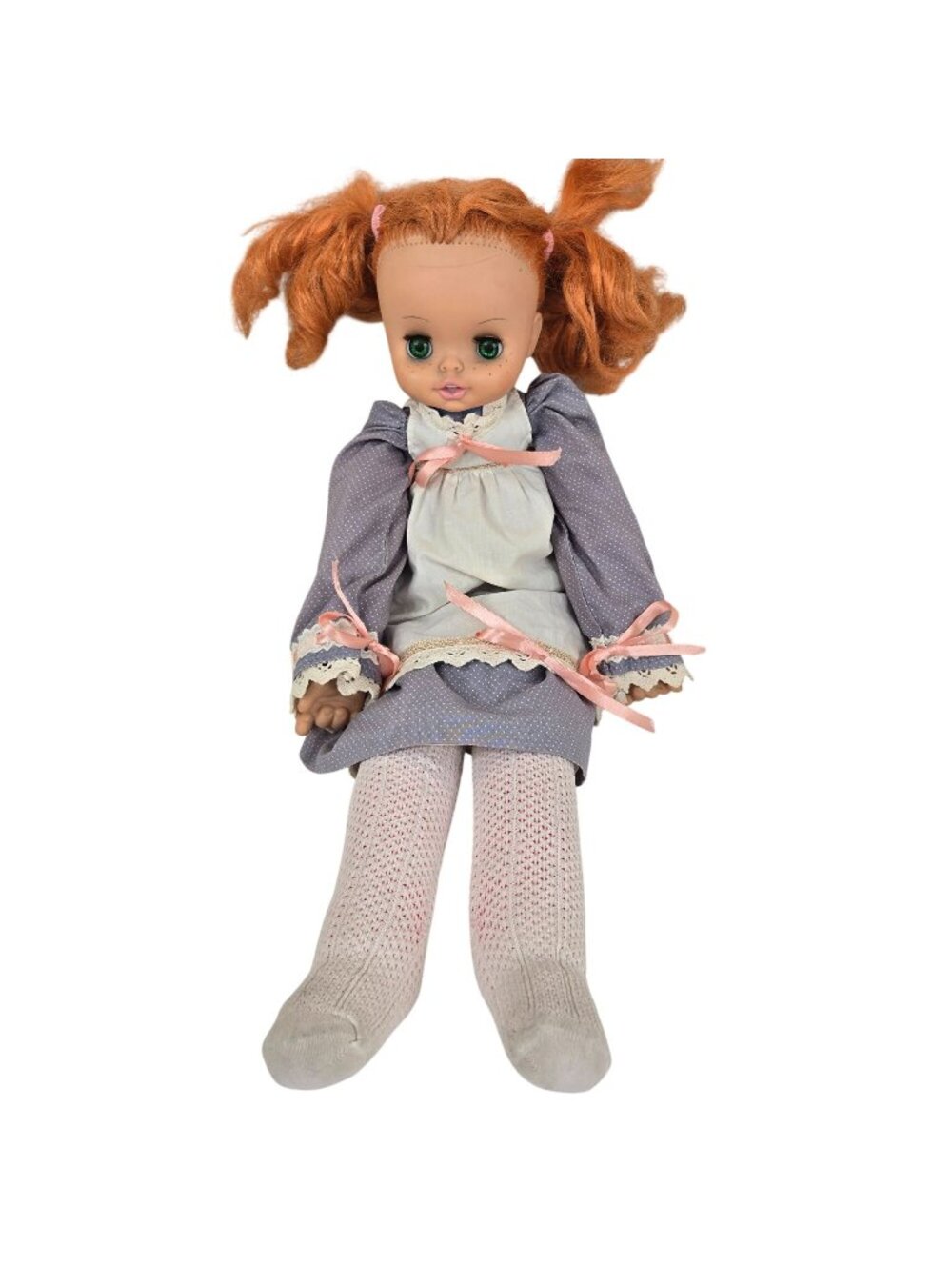 Vintage 70s Horsman Doll Red Hair Soft Body Sleepy Eyes